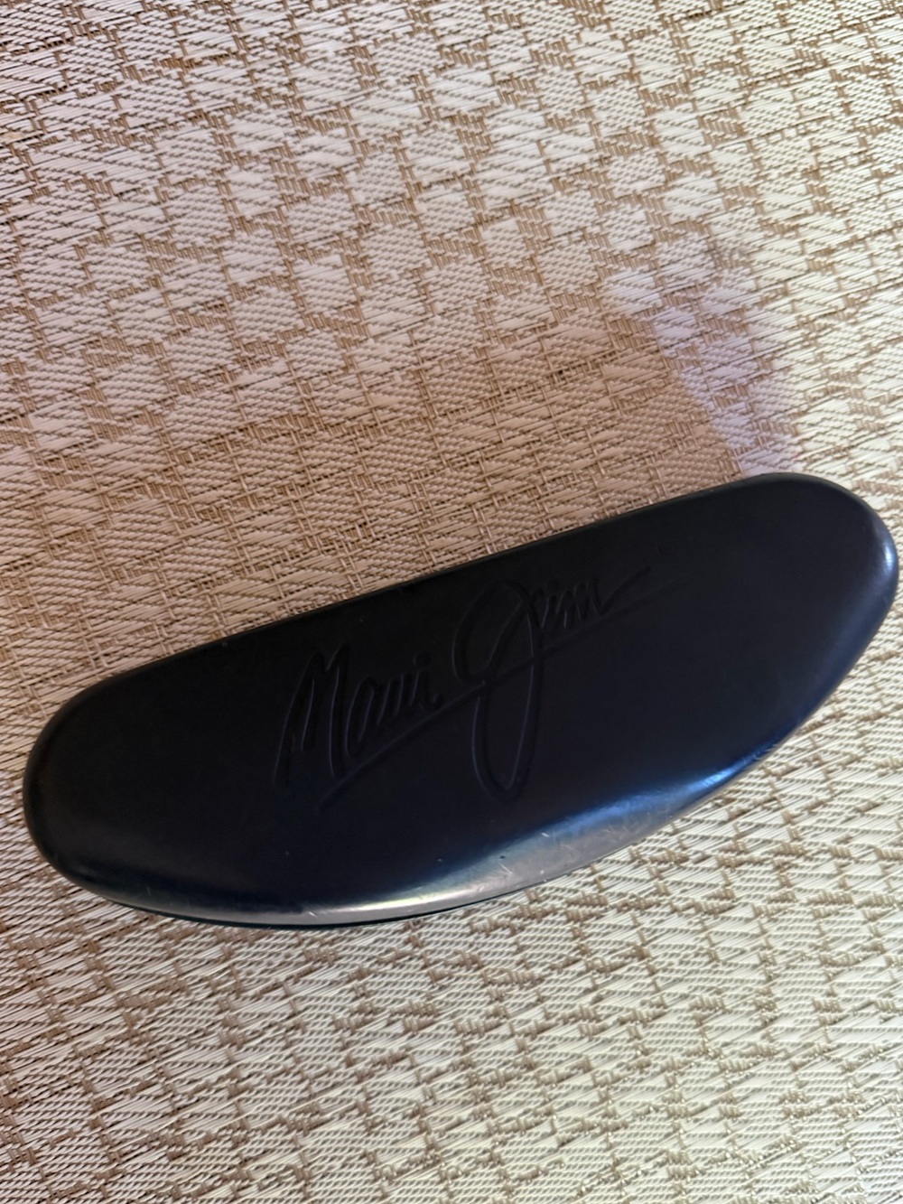 Maui Jim sunglasses case navy blue